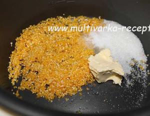 კუკურუდზიანას ფაფა მულტიქუკერში რძის რეცეპტით